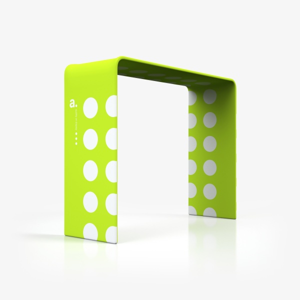 AdWall Vario Bow – effektiv reklameportal med logo