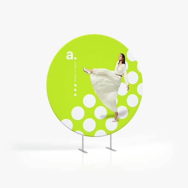 adWall Vario Flat Ring | Transportabel Messevegg & Stand