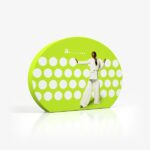 adWall Vario QRing: Reklamevegg med Trykk og enkel montering