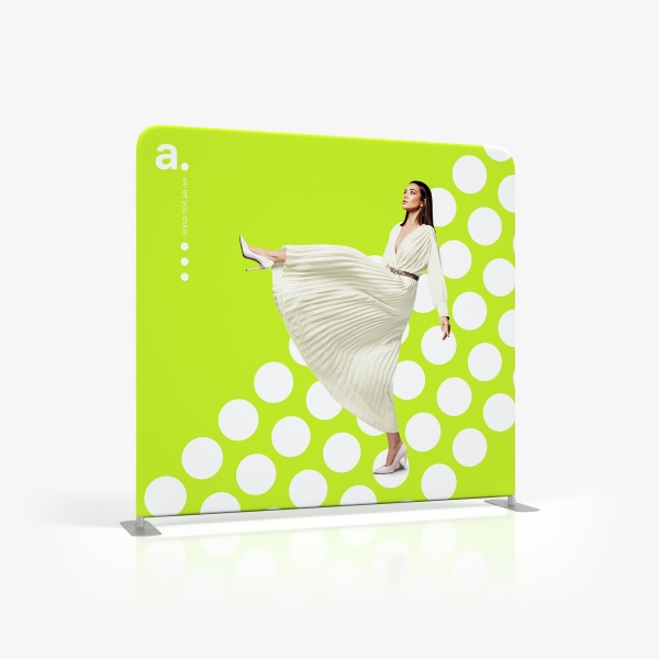 adWall Vario Straight Premium – Rett messevegg med trykk