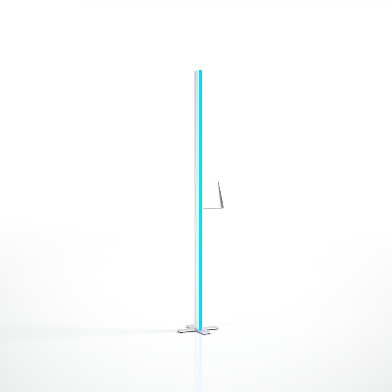 Lumina Stick – mobil brosjyrestativ med RGB LED-lys